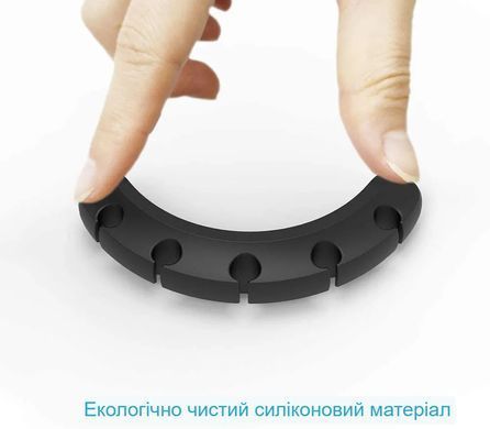 Органайзер для кабелей SV на 3 каналов мультифункциональный держатель проводов 5 шт. набор Черный (sv3230)