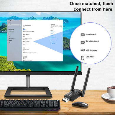 Адаптер Bluetooth 5,3 USB-адаптер для ПК 150 м., для Windows 11/10/8,1 (sv3581)