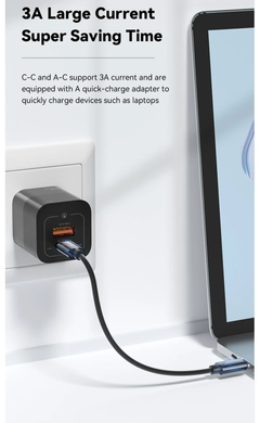 Кабель Essager 4 в 1 USB C до USB C PD 60 Вт, шнур для швидкого заряджання даних мікрокабель типу C з утримувачем, скринька для зберігання (sv2977)