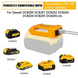 Адаптер зарядного пристрою USB для літій-іонного акумулятора Dewalt 18 В 20 В з USB та швидкою зарядкою Type C Жовтий (sv3818)