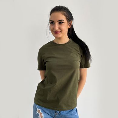 Футболка BAYSHO базова унісекс Кулірка Хакі, XXS