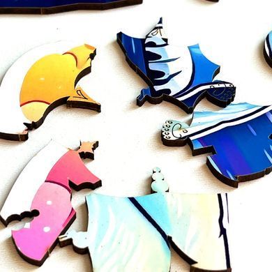 Дерев'яний пазл WOOWOO "Полярні Медведі" A3 Синій (sv3273a3)