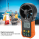 Цифровий анемометр PEAKMETER PM6252A, портативний ручний вимірювач швидкості вітру (SV2502)