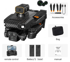 Квадрокоптер SV P8 Pro 4K Drone із двома батареями + сумка Чорний (sv3052)
