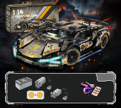 Конструктор SV Technic &laquo;War Damage&raquo; Спортивный автомобиль 1:14 с ДУ и подсветкой, 1314 деталей (sv3957)