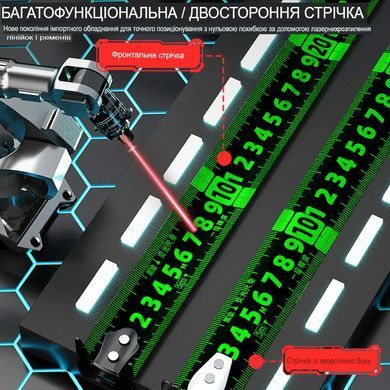 Самоблокирующаяся рулетка SV 3M 19 мм, флуоресцентная, устойчивая к падению (sv37373)