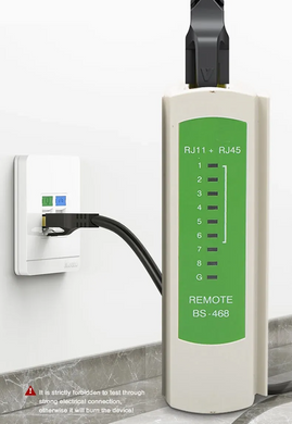 Тестер Ethernet-патчкордов AMPCOM Tester RJ45 Cat5 Cat6 CAT7 8P 6P LAN Cable and RJ11 Telephone Cable (sv3830)
