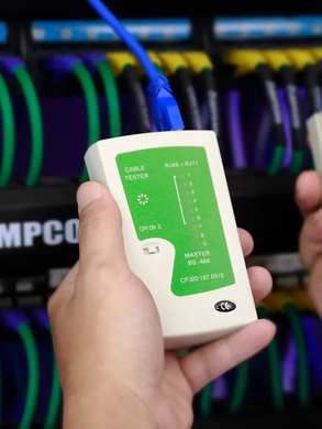 Тестер Ethernet-патчкордов AMPCOM Tester RJ45 Cat5 Cat6 CAT7 8P 6P LAN Cable and RJ11 Telephone Cable (sv3830)