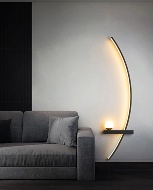 Современное светодиодное бра, настенный LED светильник SV 85 см Черный (sv3966s85)