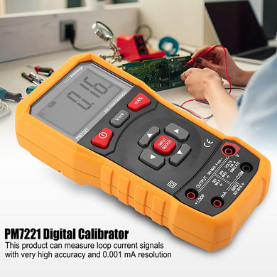 Цифровий калібратор PEAKMETER PM7221 Мульті Тестер 0-10 В 0-24 мА для Промислової лабораторії, школи (sv2506)
