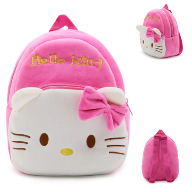 Плюшевий дитячий рюкзак Hello Kitty Рожевий (sv1987)