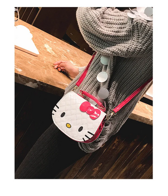 Модная сумка Hello Kitty для девочек SV через плечо 17,5см Белый (sv2020)