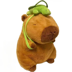 Мягкая игрушка SV Пухлая Капибара с шапкой 45 cm Коричневый (sv37111)
