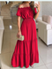 Платье SV Party Dress Casual  в пол Красный , XL