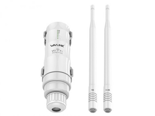 Маршрутизатор/ретранслятор WAVLINK AC1200 Dual Band Outdoor Wi-Fi Range Extender  Білий (sv0749-1200)
