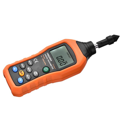 Тахометр PEAKMETER PM6208A контактный цифровой измеритель скорости двигателя 50RPM-19999RPM (sv2512)