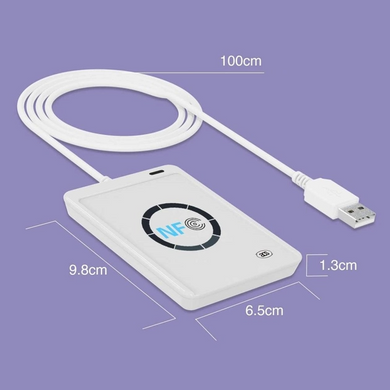 NFC зчитувач безконтактний, сканер ID-карт, модуль для смарт-карт ACS ACR122U-A9 (sv2901)
