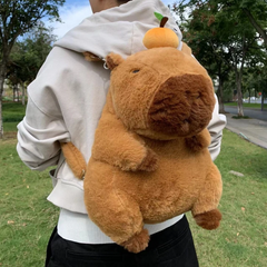 Плюшевый рюкзак Капибара SV Kawaii 33 см Коричневый (sv3825)