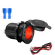 Гніздо прикурювача SV 12V 120W для авто, мото, човни, трактори з підсвічуванням Червоний (sv3706)