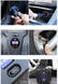 Автокомпрессор с ЖК дисплеем для авто/мото 12v 130W с дорожным отражателем в комплекте