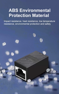 Интернет-соединитель SV Cat.6 FTP 1000 Мбит/с 250 МГц переходник RJ45 LAN RJ 45 Ethernet Коннектор 2 шт Черный (sv2652)