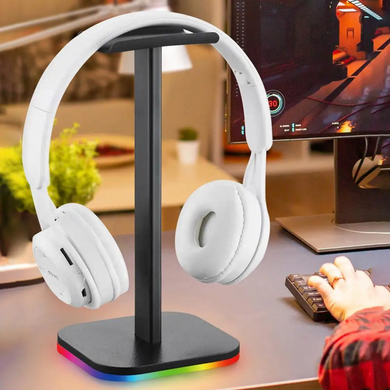 Подставка для наушников SV T11 с атмосферной RGB-подсветкой Черный (sv3886t11)
