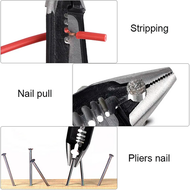 Инструмент для зачистки кабеля JCD Wire Stripper мультифункциональный Красный (sv2728)