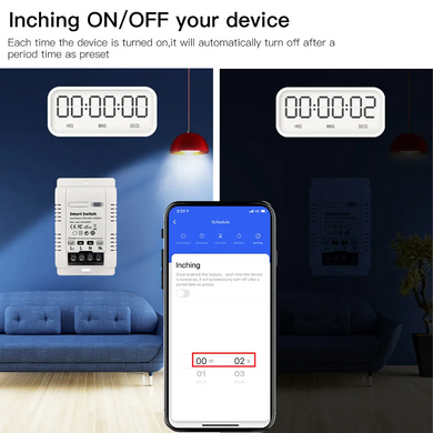 Переключатель Wi-Fi реле SV Smart Switch через смартфон Белый (sv2621)