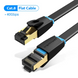 Патч-корд (плоский) кабель Vention Cat 8 RJ45 40Gbps 2000MHz  Network Lan высокоскоростной 0,5 м (sv3713m05)