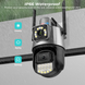 Уличная видеокамера 8MP 4K IP Camera Outdoor WiFi PTZ водонепроницаемая двойной объектив, двойной экран (sv2903)
