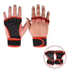 Перчатки SV для фитнеса, тренажерного зала нескользящие XL Красный  (sv2656red) , XL