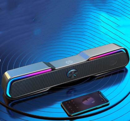Звукова панель SV DHE-6002 колонка USB для ПК з RGB-підсвічуванням Чорний (sv1954)
