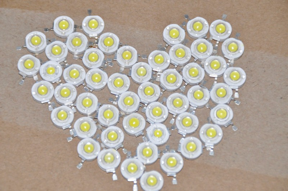 Набір світлодіодів LED 110-120 lm 1W 50 шт Білий (sv2083)