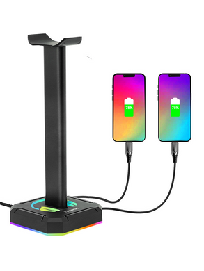 Подставка 3в1 для гарнитуры SV G2 RGB с USB зарядкой Черный (sv3113)