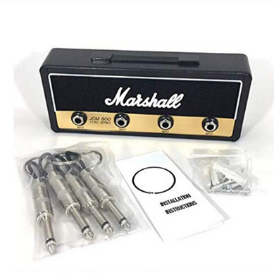 Ключница Marshall ретро на 4 ключа в виде гитарного усилителя 196х70 мм Маршал Черная (sv0060)