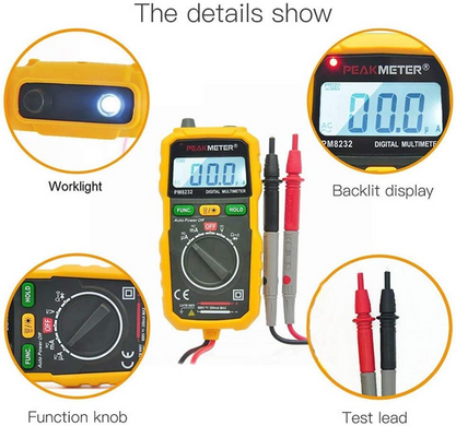 Цифровий мультиметр PEAKMETER PM8232 (sv2496)