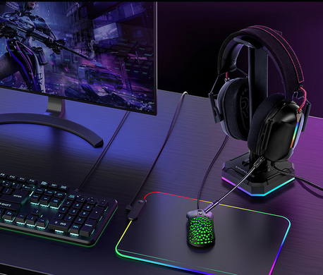Подставка 3в1 для гарнитуры SV G2 RGB с USB зарядкой Черный (sv3113)