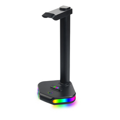 Подставка для наушников SV светящаяся с атмосферной RGB-подсветкой Черный (sv3262)
