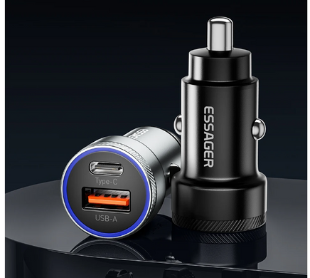 Автомобильное зарядное устройство Essager 54W USB 5A Quick Charging Type C (sv3827)