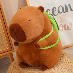 Мягкая игрушка SV Пухлая Капибара с шапкой 40 cm Коричневый (sv3711s40)