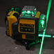 Нивелир лазерный DeWALT DW089LG  12V 2AH Самовыравнивающийся крестовый лазерный уровень (sv3828)
