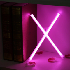3D Неонова буква на батареях або USB, рожева X