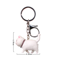 Брелок із стилю кота 4.6*4cm Білий (sv1558)