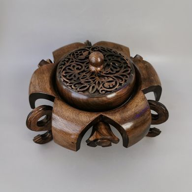 Попільничка SV дерев'яна 22 x 22 x 13 см Коричневий