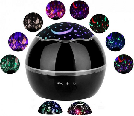 Проектор-нічник 2в1 / Підводний світ Dream Lamp HD , Чорний