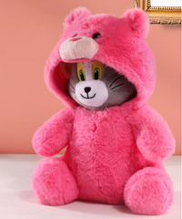 Мягкая игрушка SV Том в костюме мишки, розовая, 22 см (sv3935)