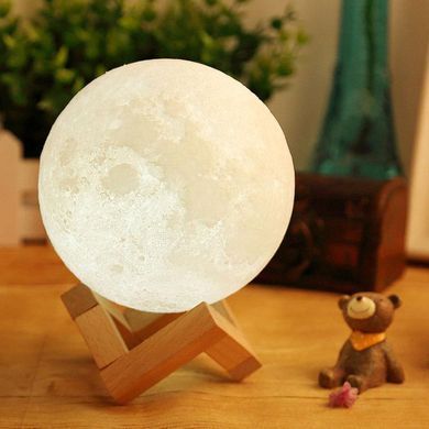 3D світильник Місяць 16 кольорів, лампа-нічник Moon Touch Control з пультом управління