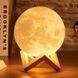3D світильник Місяць 16 кольорів, лампа-нічник Moon Touch Control з пультом управління