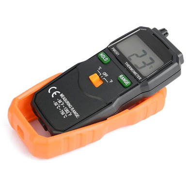 Цифровий термометр типу K PEAKMETER PM6501 РК-дисплей для високоточного вимірювання температури, шкала Цельсія/Фаренгейта (sv2452)