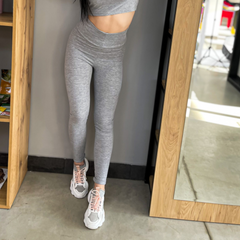 Лосины с высоким поясом Кулирка XS Серый Меланж (bk0902-295-xs)